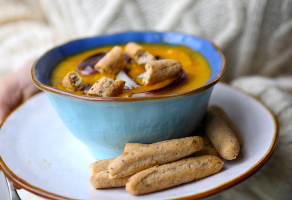 Crema di zucca, radicchio e Giggini